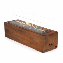 Cheminée à gaz Galio corten de Planika