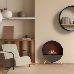 Décoration intérieur avec la cheminée bioéthanol à poser Bubble Floor de Planika