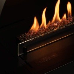 Zoom sur les flammes et les décorations du Bubble Foor et Wall