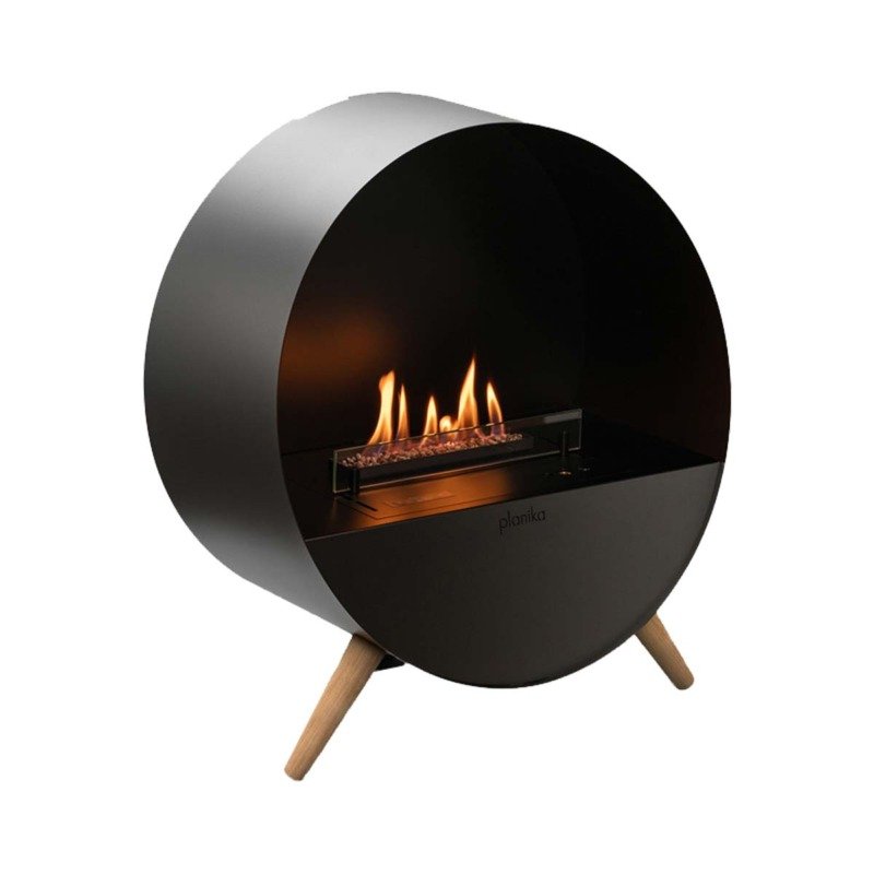 Photo de présentation de la cheminée à poser Bubble Floor de Planika