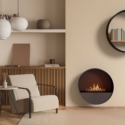Cheminée murale bioéthanol Panika Bubble Wall en situation