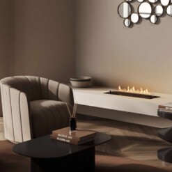 Photo d'ambiance avec le bruleur bioéthanol de Planika Neo Burner