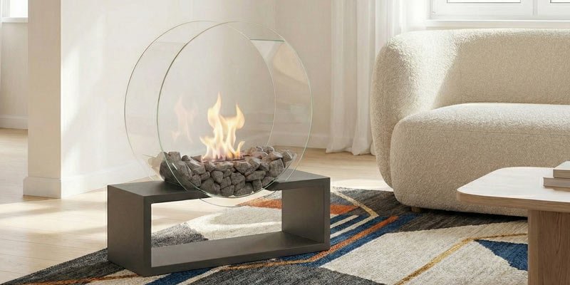 Cheminée électrique chauffante