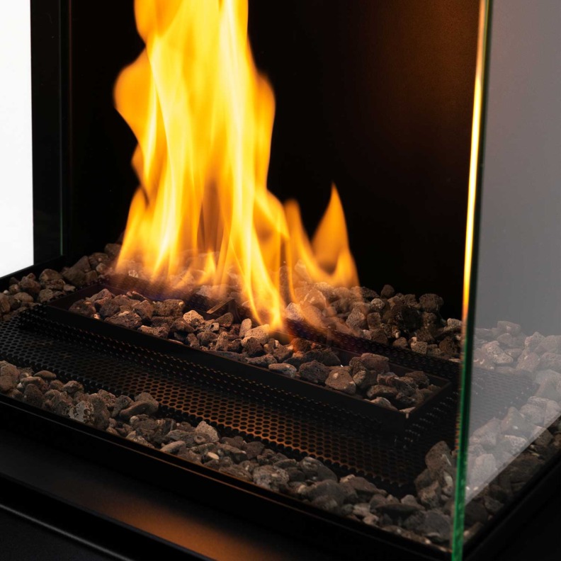 Poêle bioéthanol Arcticon de Planika - Vu sur la flamme