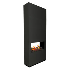 Cheminée traversante Ambiance noire