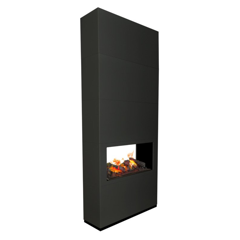 Cheminée traversante Ambiance noire