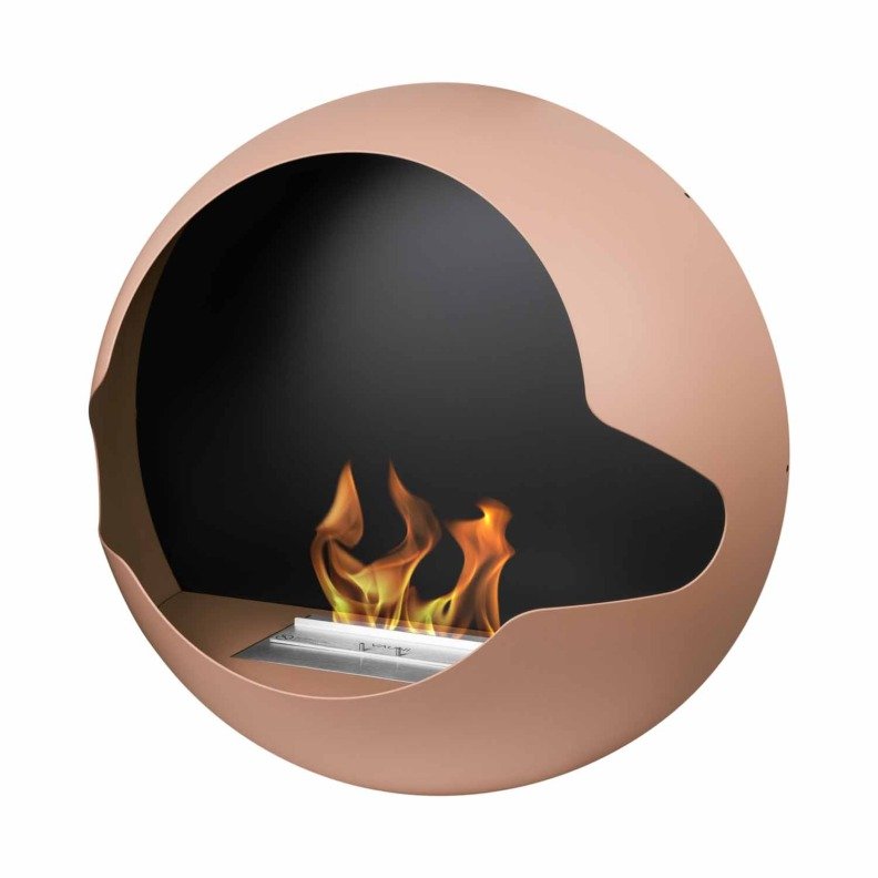 Cheminée au bioéthanol murale - Vauni Cupola Coral