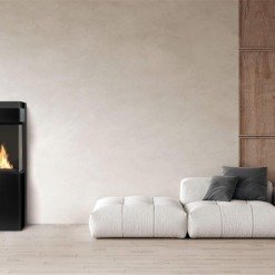 Poêle au bioéthanol Planika Polaris dans un salon
