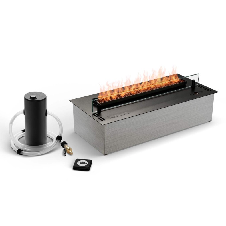 Brûleur au bioéthanol Planika Neo Burner 50 cm avec sa pompe et sa télécommande