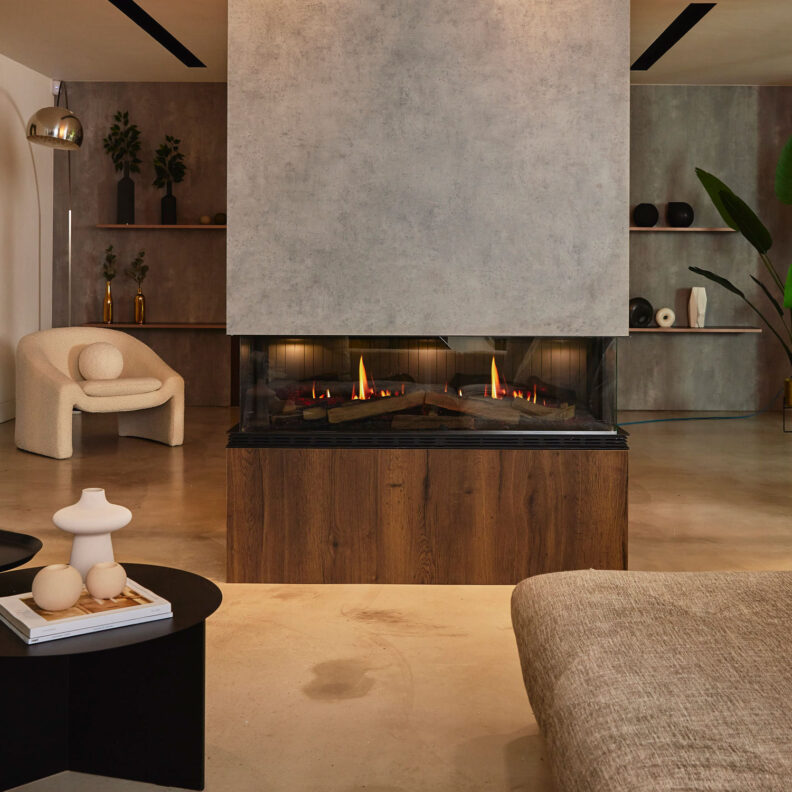 Dimplex Vista installée en mode 3 faces