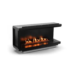 Planika Neo Fireplace 1000 avec face droite ouverte