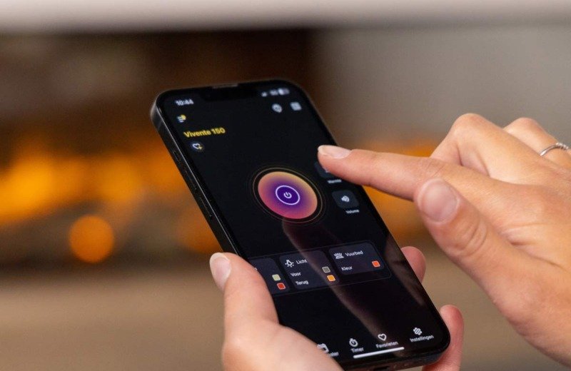 Application mobile pour prendre le contrôle de la cheminée à distance