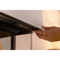 Gros plan sur les commandes de la cheminée Dimplex Vivente Plus 150