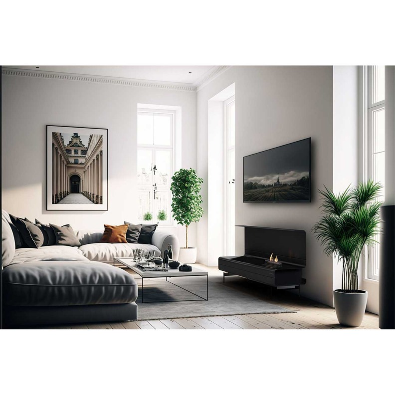 Idée d'installation de la cheminée design Planika Piano