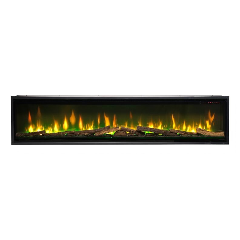 Dimplex Ignite Evolve 74 et son ambiance de feu verte