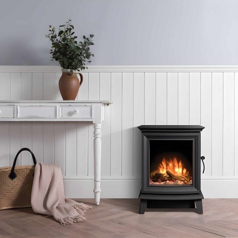 Gazco Chesterfield 5 posé le long d'un mur