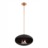 Coquille noire / Suspension cuivre