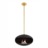 Coquille noire / Suspension laiton