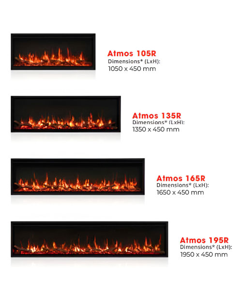 Différentes tailles du FireFX Atmos