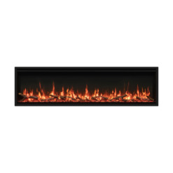 Insert électrique FireFX Atmos de Gazco en longueur d'environ 160 cm