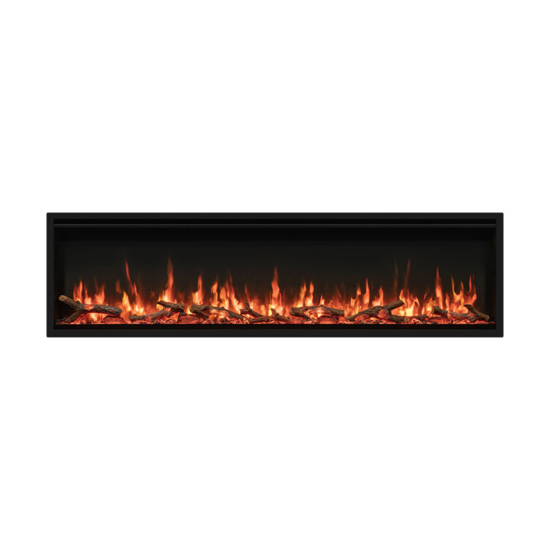 Insert électrique FireFX Atmos de Gazco en longueur d'environ 160 cm