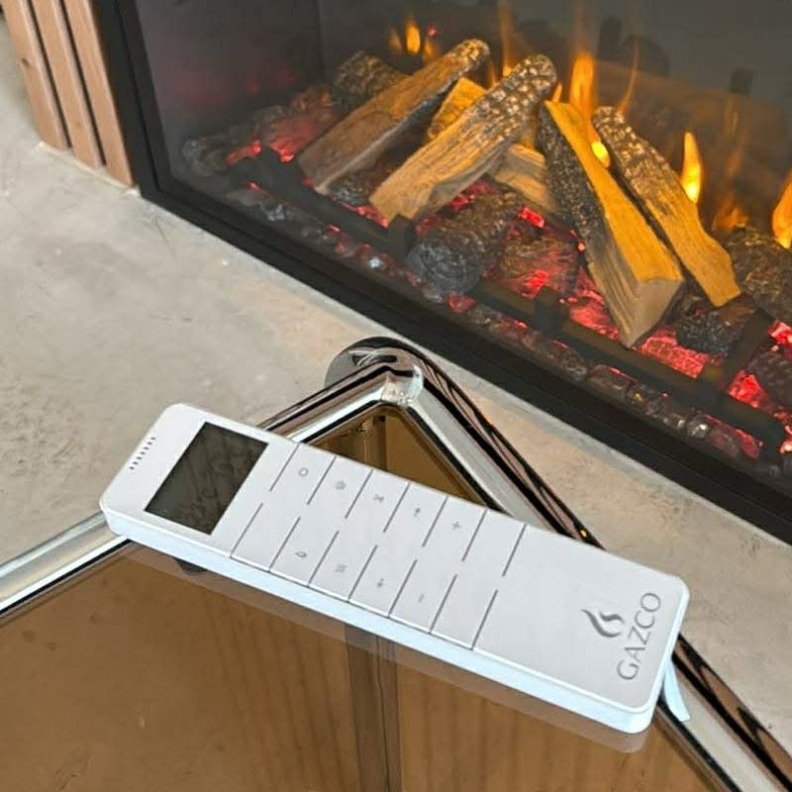 Télécommande de eMotiv pour piloter le chauffage et les flammes