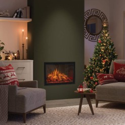 Foyer électrique Gazco eMotiv 84 en configuration 4 côtés