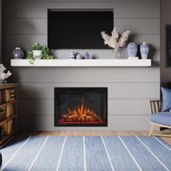 Foyer électrique Gazco eMotiv 74 en configuration 4 côtés