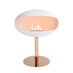 Cocoon Pedestal Blanc/Pied Cuivre
