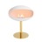 Coquille blanche / pied laiton