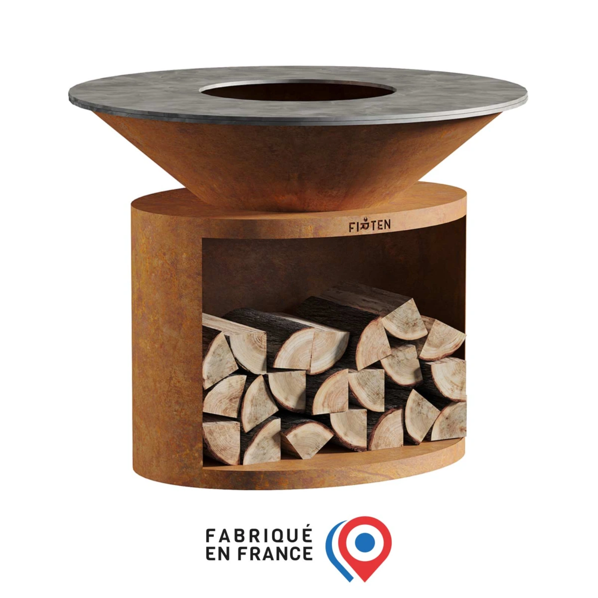 Brasero Firten Ellipse 120 - Corten