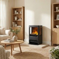 Poêle à vapeur d'eau Optimyst Dimplex Mapleton 80 en situation