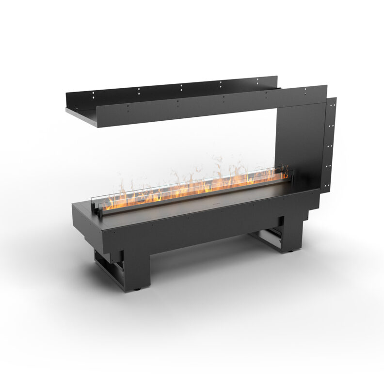 Insert encastrable à vapeur d'eau Planika Cool Flame 1000 Fireplace See Through – Image 11