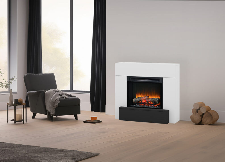 Photo d'ambiance avec la cheminée Dimplex Vigor