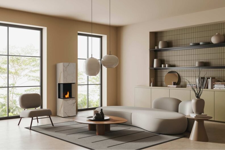 Poêle 3 faces au bioéthanol Rock – Image 2