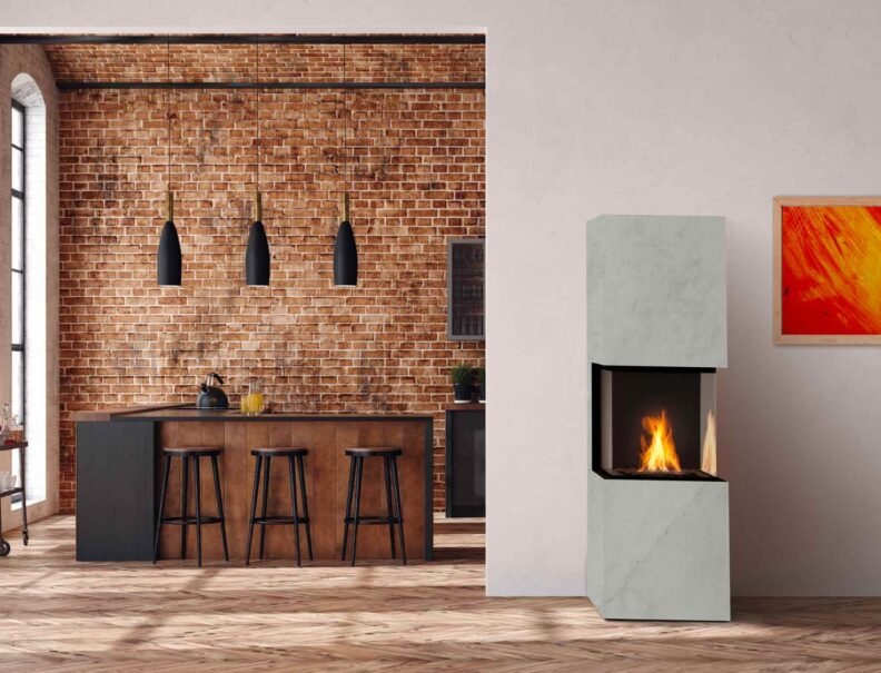 Poêle 3 faces au bioéthanol Rock – Image 4