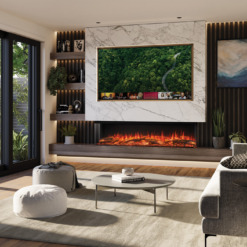 Cheminée électrique encastrable Onyx Avita 190 3 faces