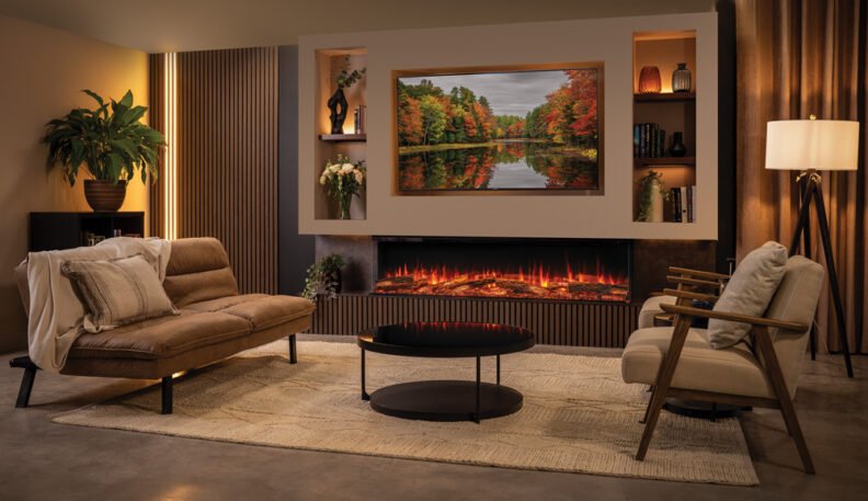 Cheminée électrique encastrable Onyx Avita 190 3 faces