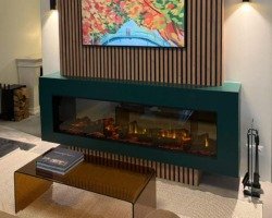 Cheminée électrique exposée à Paris