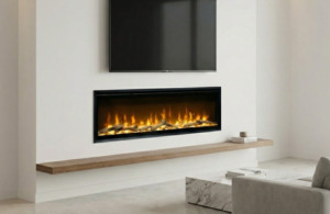 Cheminée électrique murale