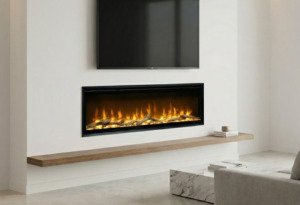 Cheminée électrique murale