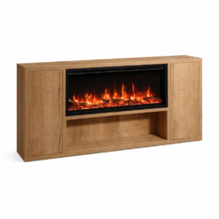Meuble Venezia avec niche pour foyer électrique Gazco FireFX Atmos