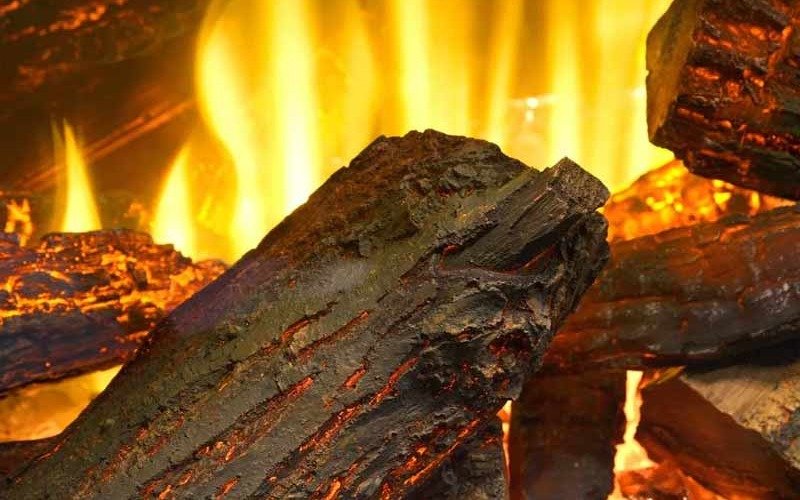 Effets de flammes d'une cheminée électrique LED
