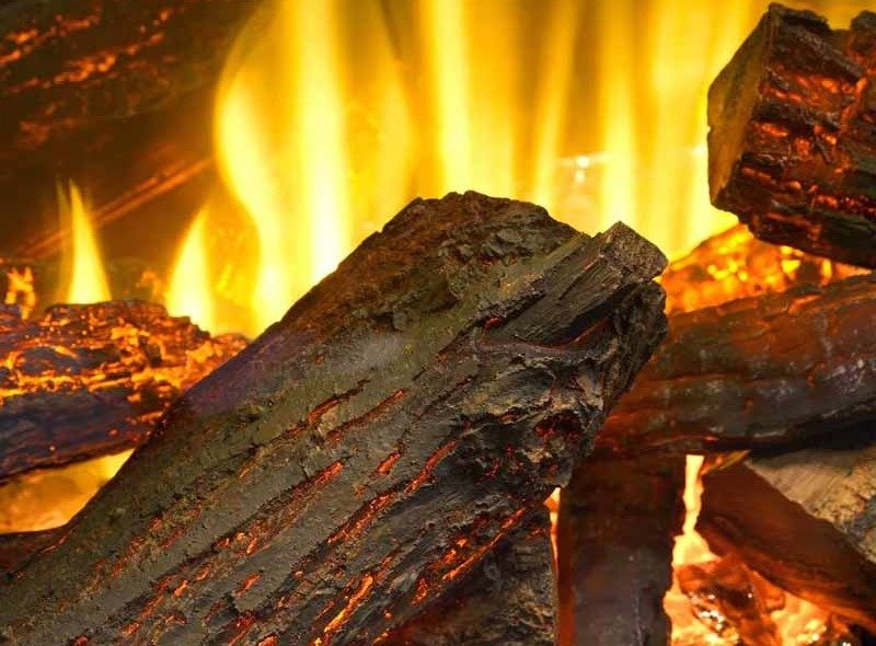 Effets de flammes d'une cheminée électrique LED