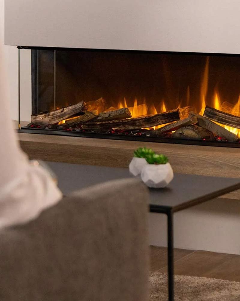 Cheminée électrique LED 3 faces Dimplex Vivente