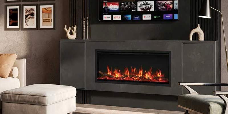 Cheminée électrique murale encastrable FireFX Atmos