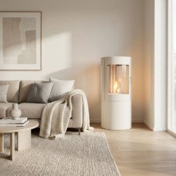 Poêle au bioéthanol rond Columbus - Vue 360° – Image 8