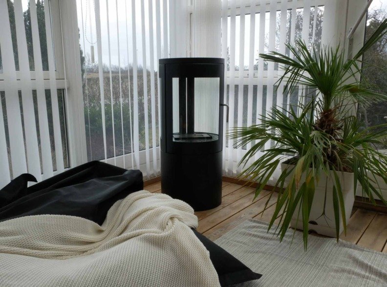 Poêle à l'éthanol ScandiFires Columbus - Noir