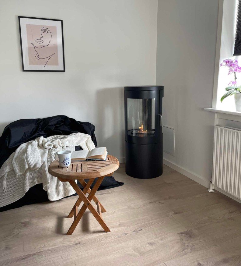 Poêle à l'éthanol ScandiFires Columbus - Noir