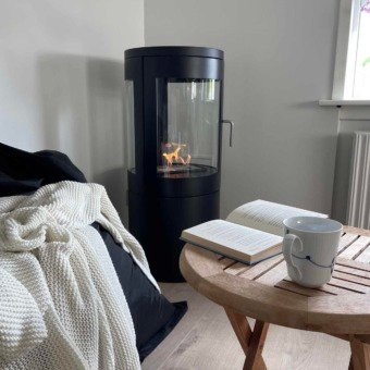 Poêle à l'éthanol ScandiFires Columbus - Noir